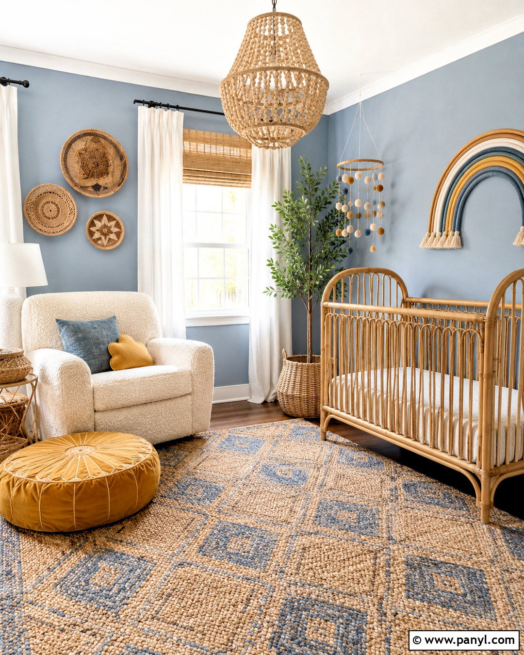 Boho Blue And Yellow Nursery - 20 blue and yellow nursery ideas