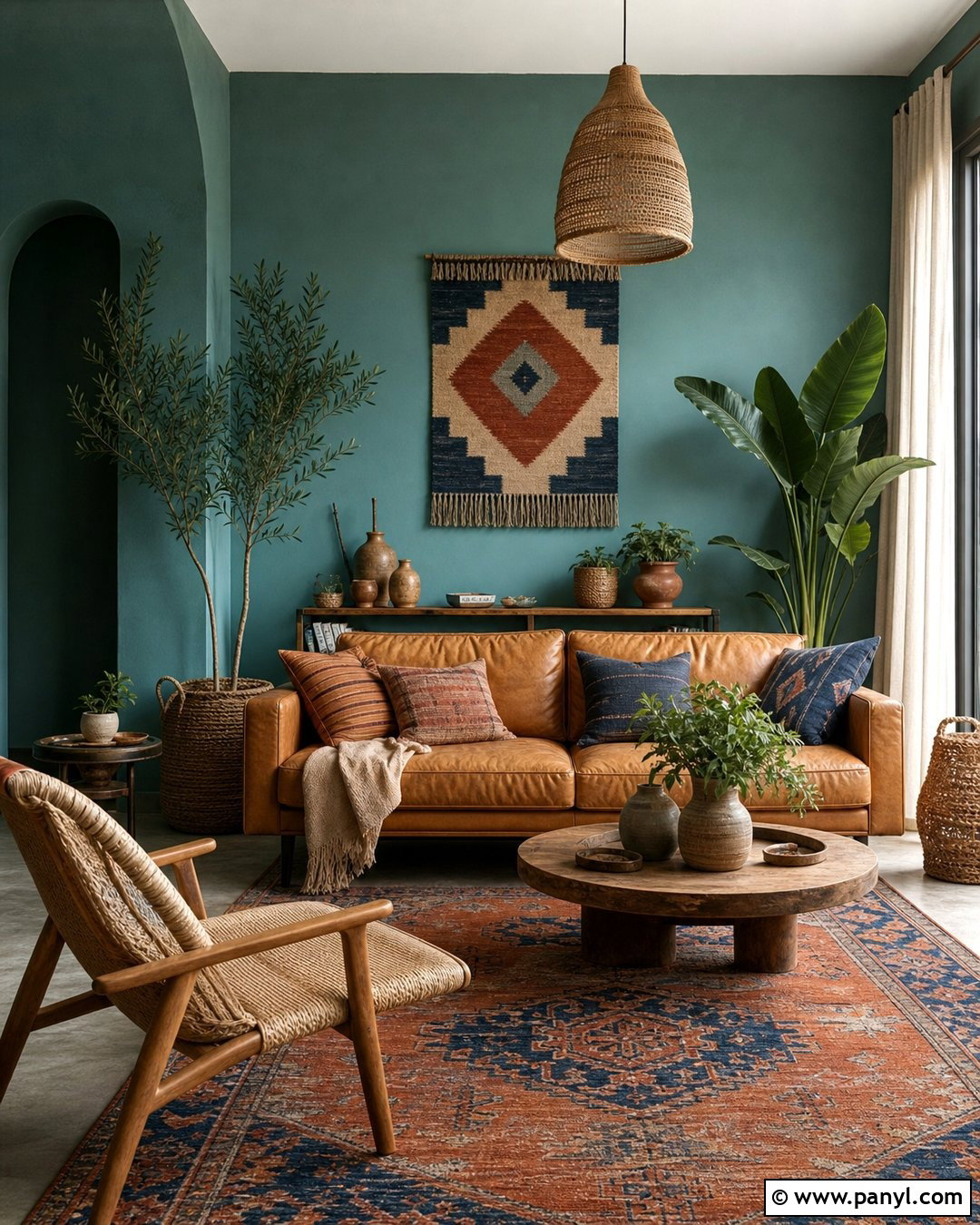 Boho Blue Green Walls - 30 blue green walls