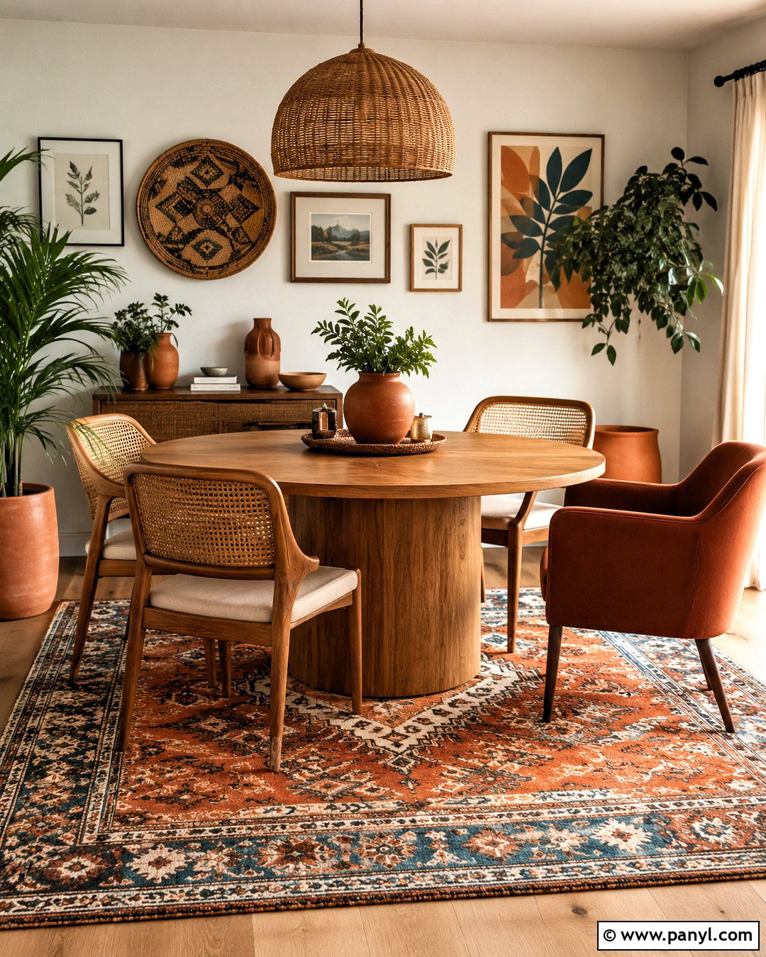Boho Burnt Orange Dining Room - 20 burnt orange dining room ideas
