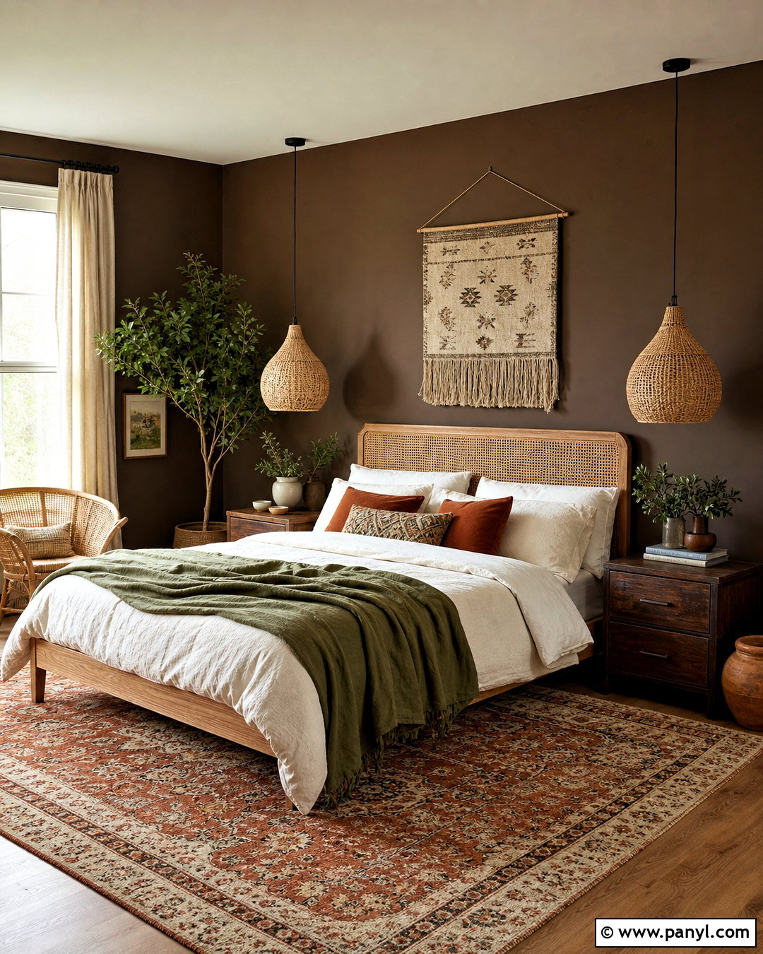 Boho Dark Brown Bedroom Walls - 20 dark brown bedroom walls