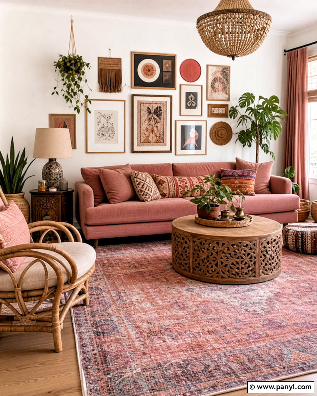 Boho Dusty Rose Living Room - 20 dusty rose living room ideas
