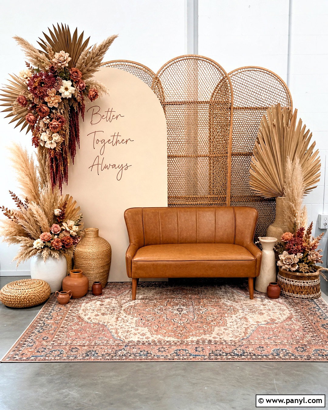 Boho Event Photo Wall - 20 event photo wall ideas