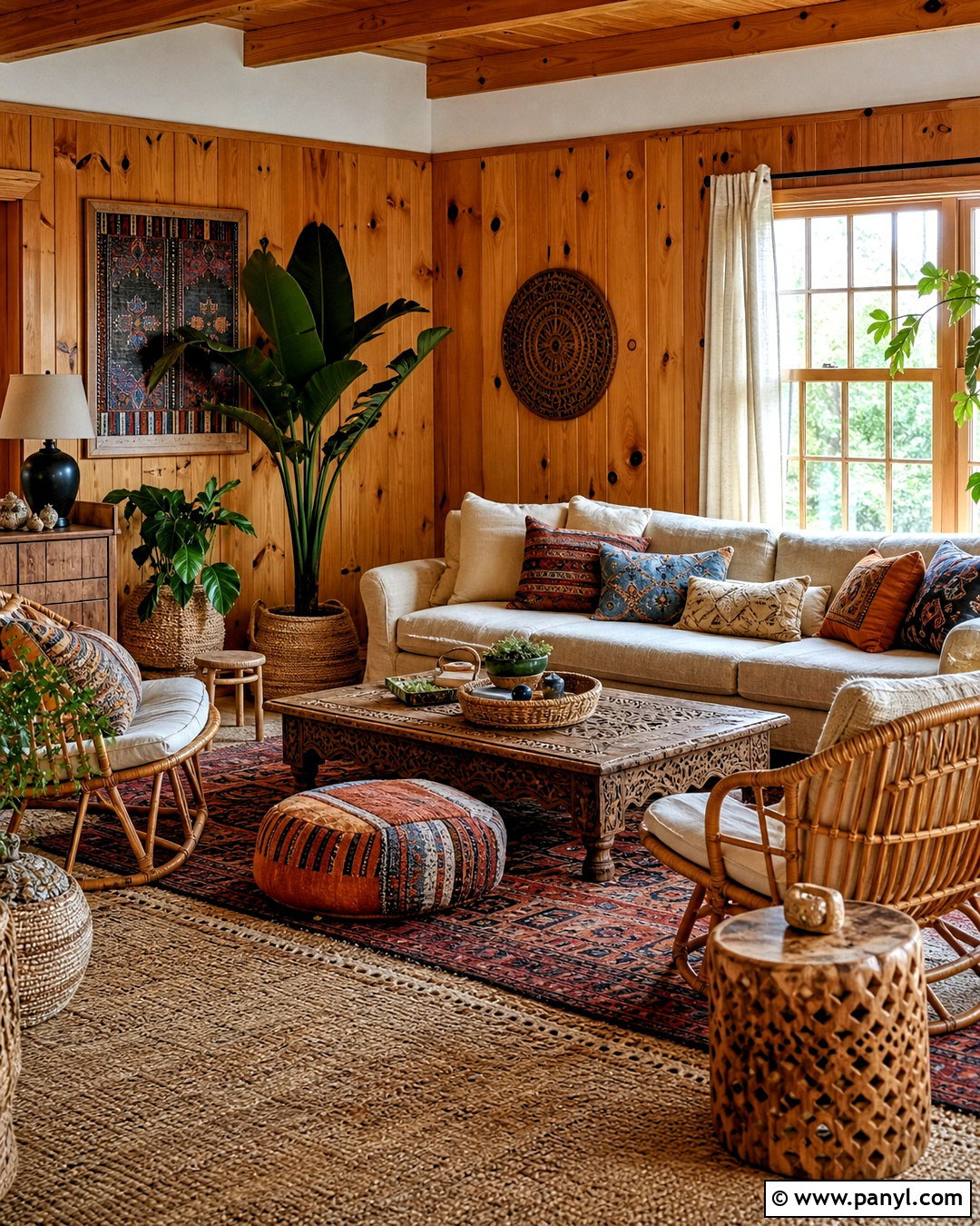 Boho Knotty Pine Living Room - 20 knotty pine living room ideas