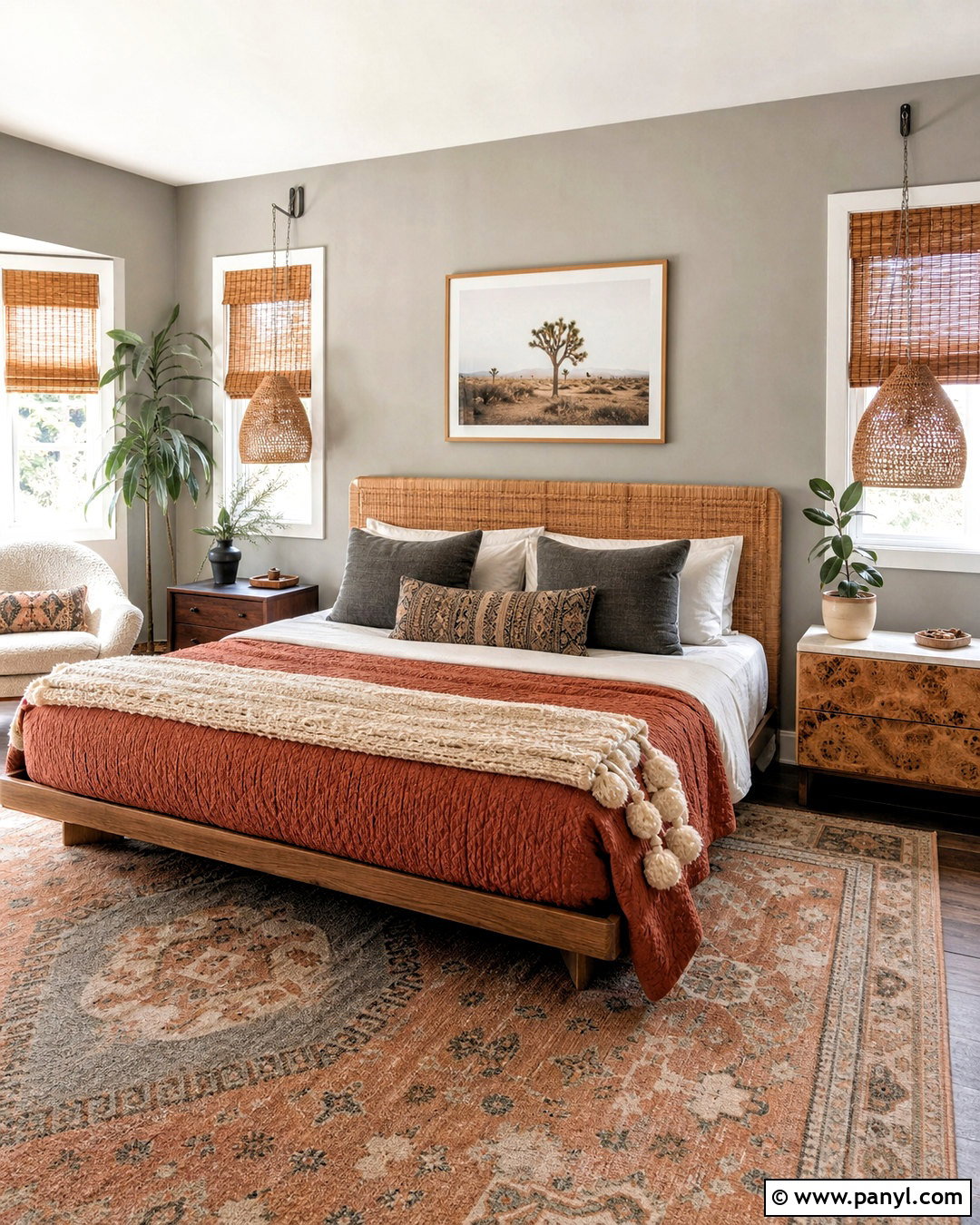 Boho Light Gray Bedroom - 20 light gray bedroom ideas