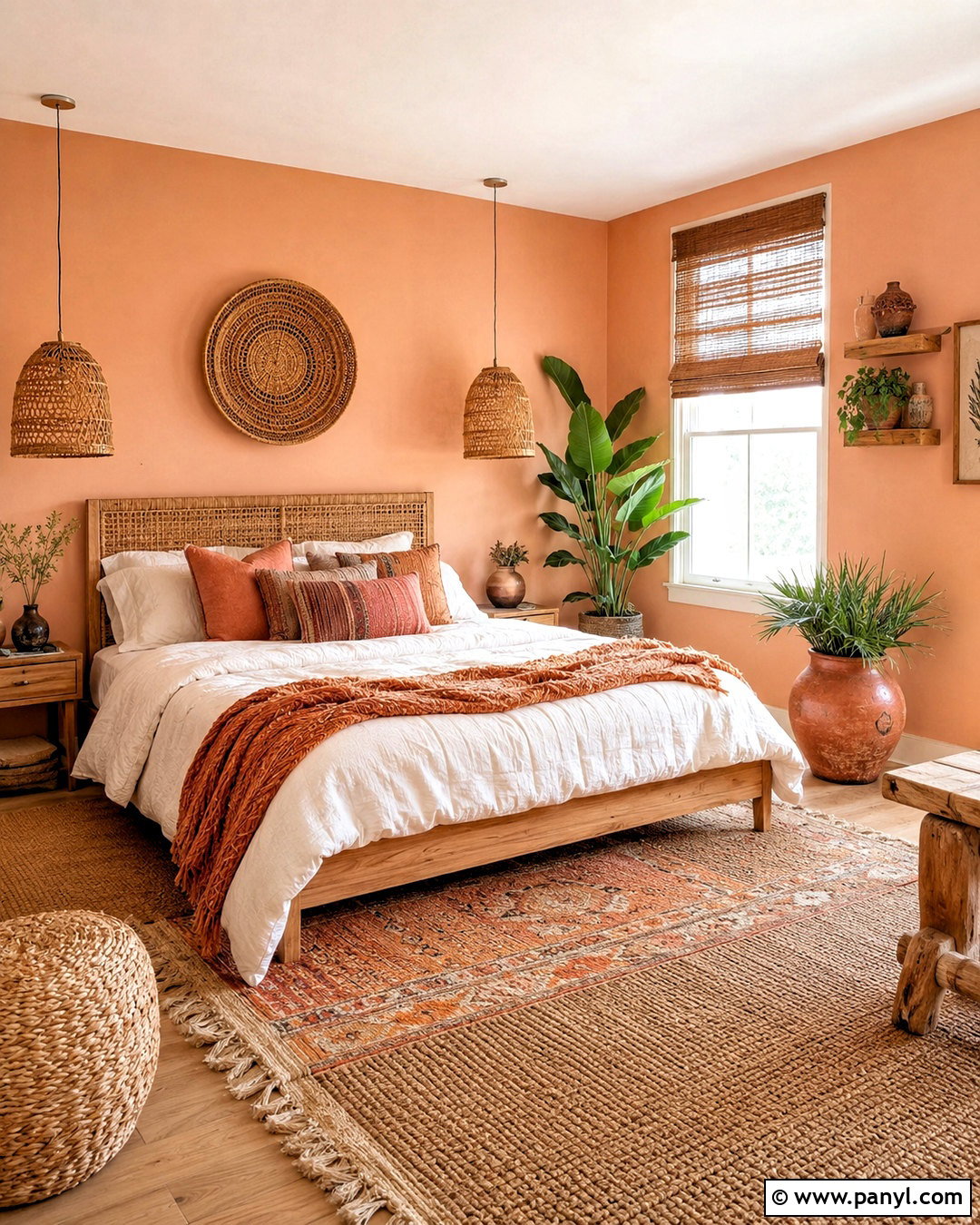 Boho Light Orange Bedroom - 20 light orange bedroom ideas