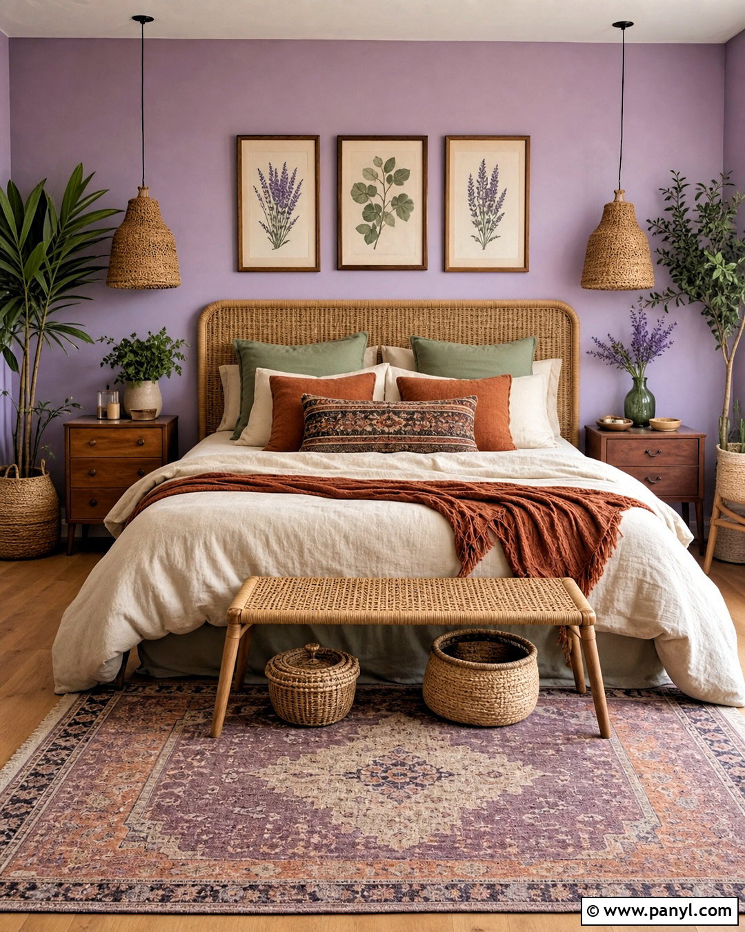 Boho Light Purple Bedroom Walls - 20 light purple bedroom walls