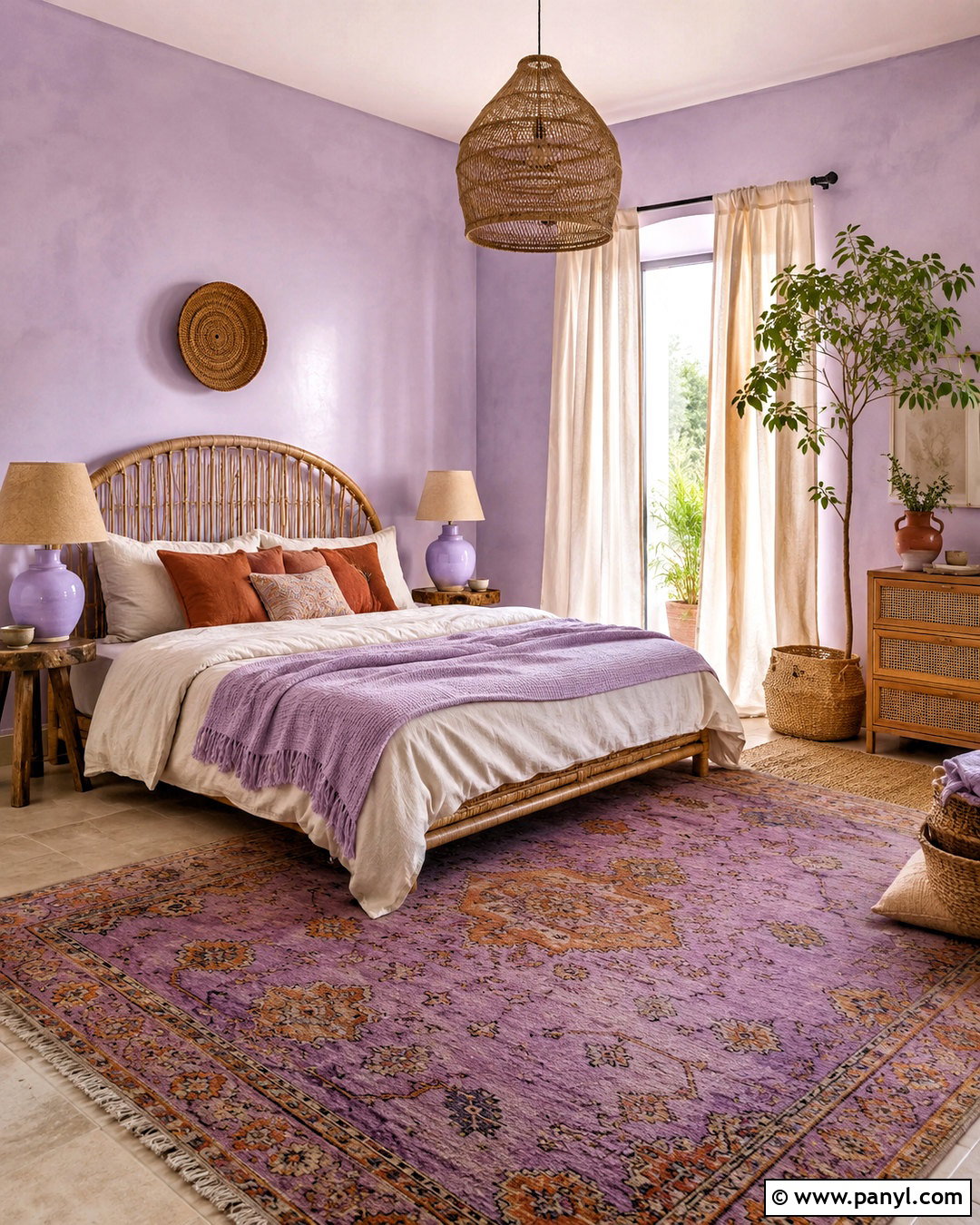 Boho Lilac Bedroom - 20 lilac bedroom ideas