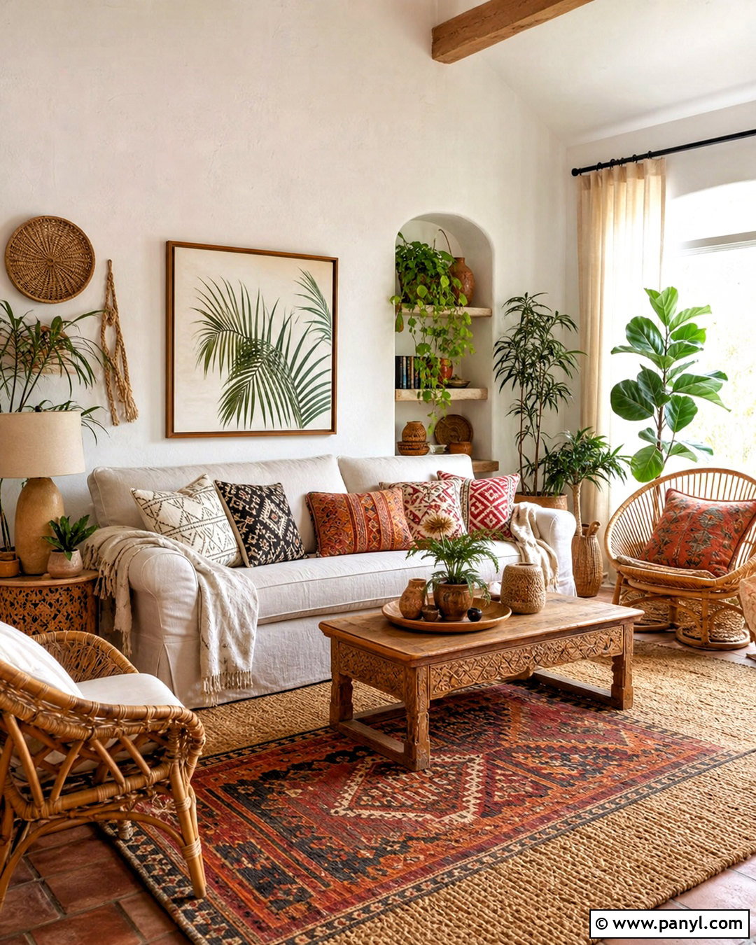Boho Living Room - 20 aesthetic living room ideas