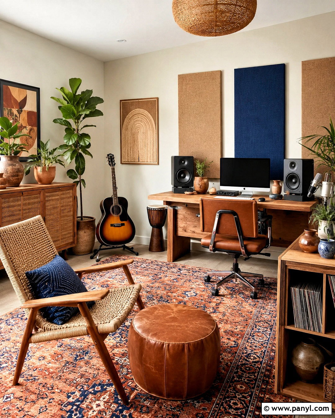 Boho Music Office Room - 20 music office room ideas