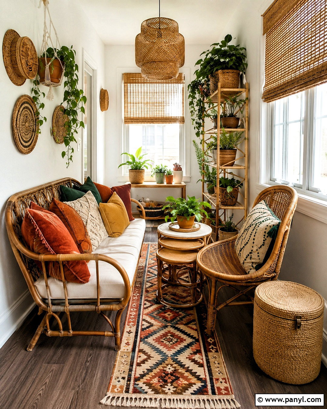 Boho Narrow Sunroom - 20 narrow sunroom ideas