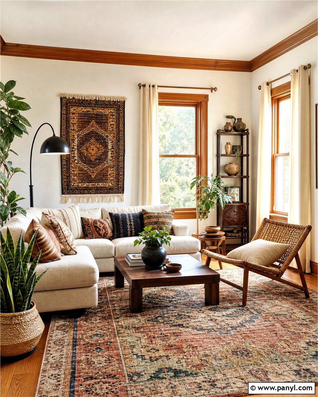 Boho Oak Trim Living Room - 20 oak trim living room ideas