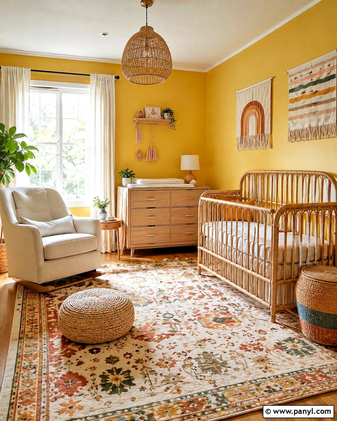 Boho Pale Yellow Nursery - 20 pale yellow nursery ideas