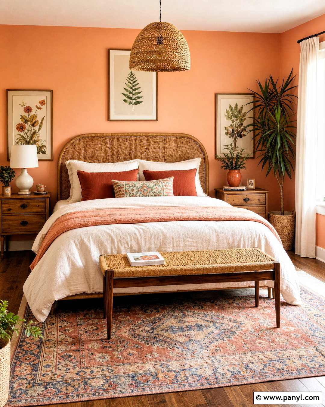 Boho Peach Bedroom - 20 peach color bedroom ideas