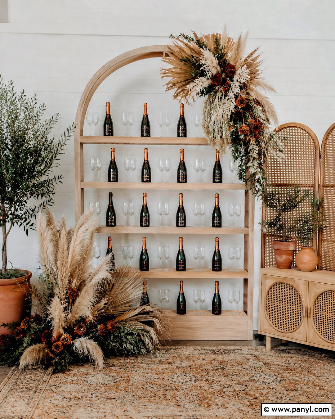 Boho Prosecco Wall - 20 prosecco wall ideas