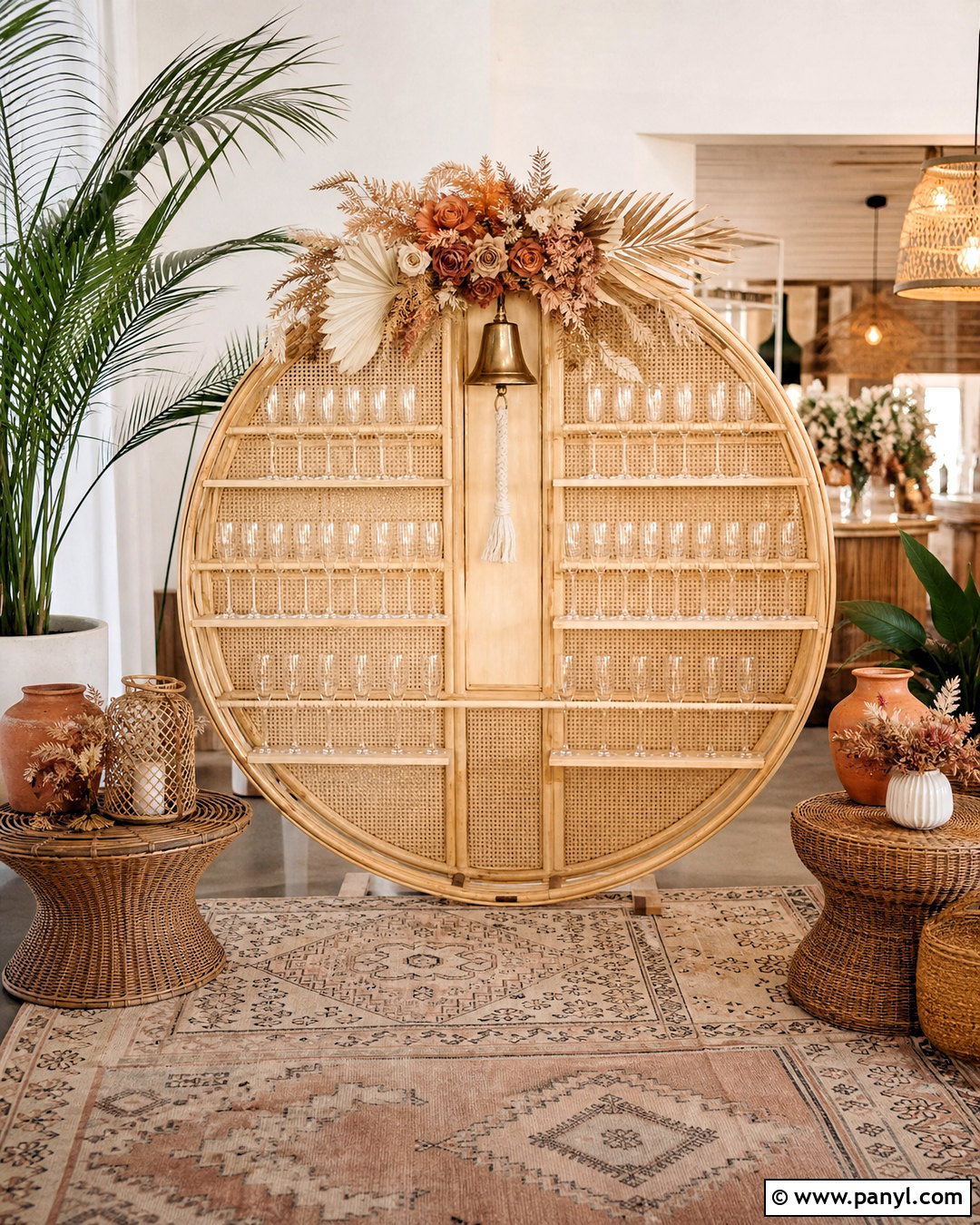 Boho Rattan Ring For Champagne Wall - 20 ring for champagne wall ideas