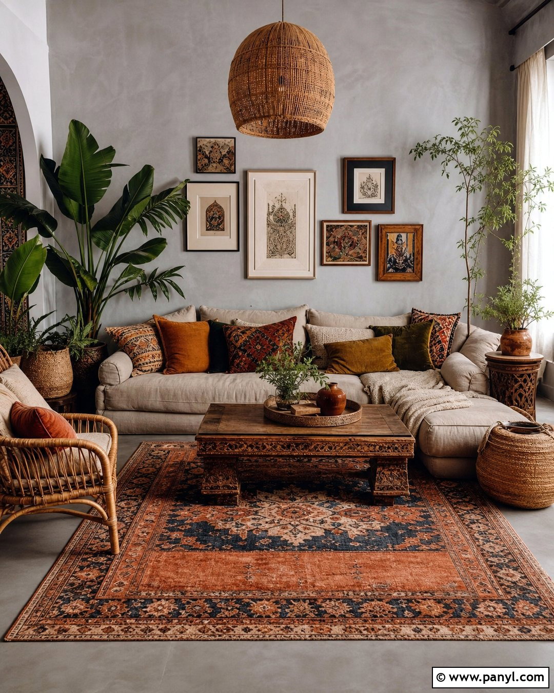 Boho Room With Gray Walls - 25 Room With Gray Walls