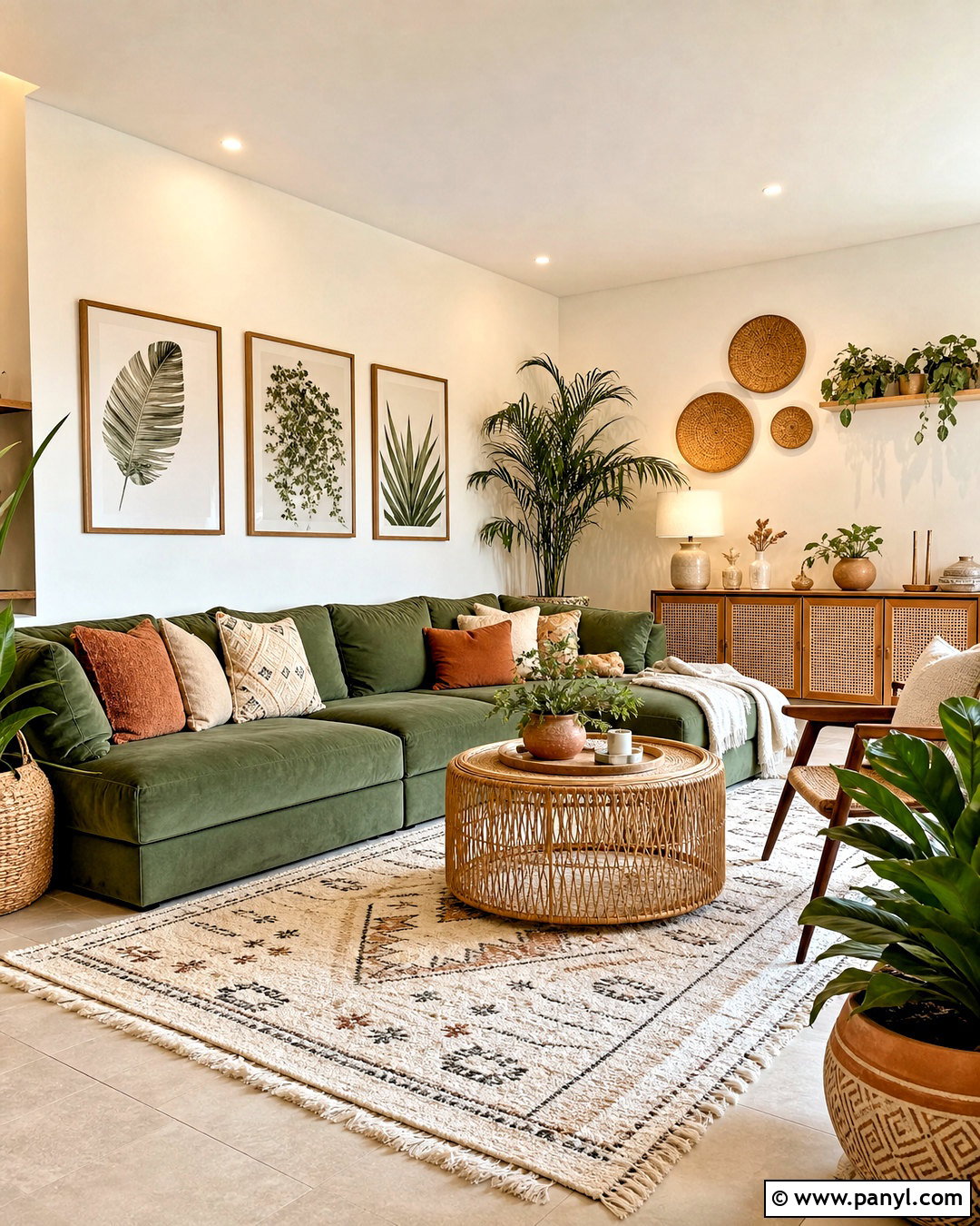 Boho Sage Green And Cream Living Room - 20 sage green and cream living room ideas