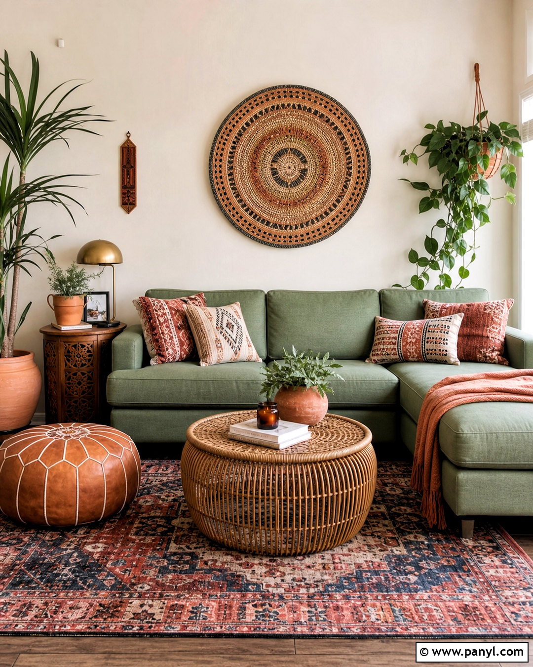 Boho Sage Green Sofa - 20 sage green sofa living room ideas