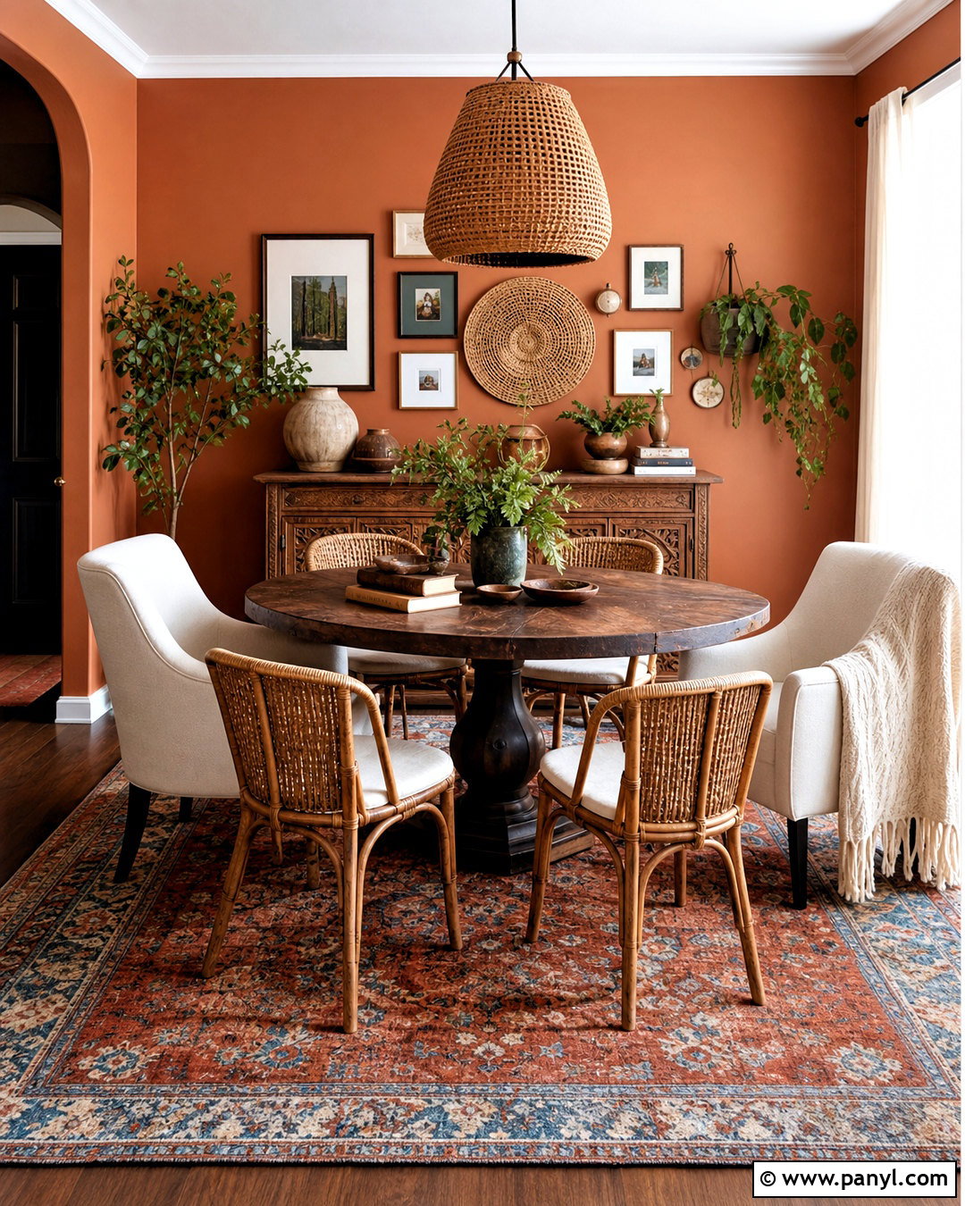 Boho Terracotta Dining Room - 20 terracotta dining room ideas