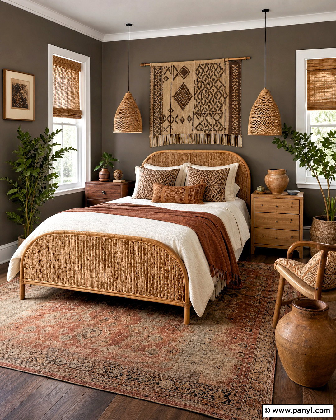 Boho Urbane Bronze Bedroom - 20 urban bronze bedroom ideas