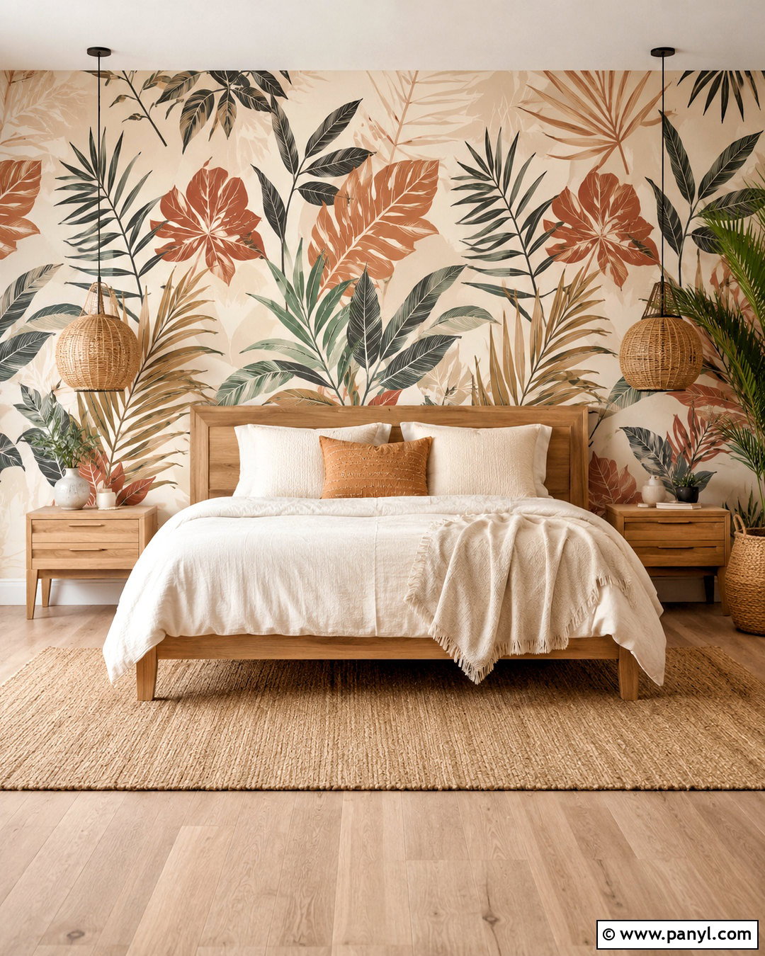 Boho Wall With Peel And Stick Wallpaper - 20 boho wall design ideas