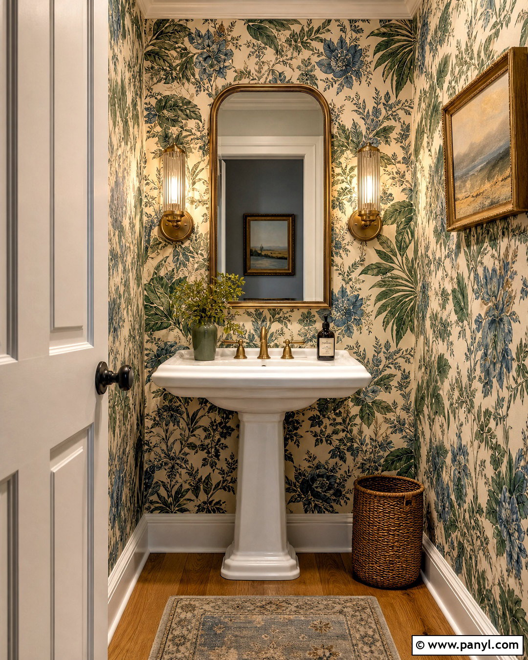 Bold Wallpaper Powder Room - 20 small powder room ideas
