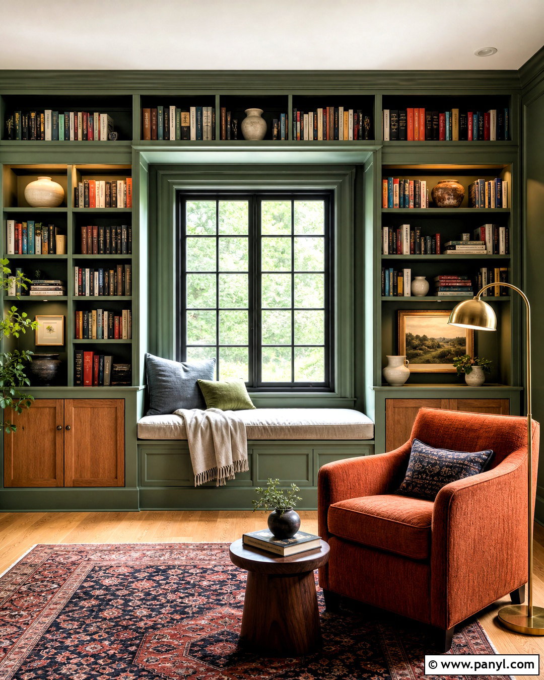 Bookcase Feature Wall - 20 feature wall ideas