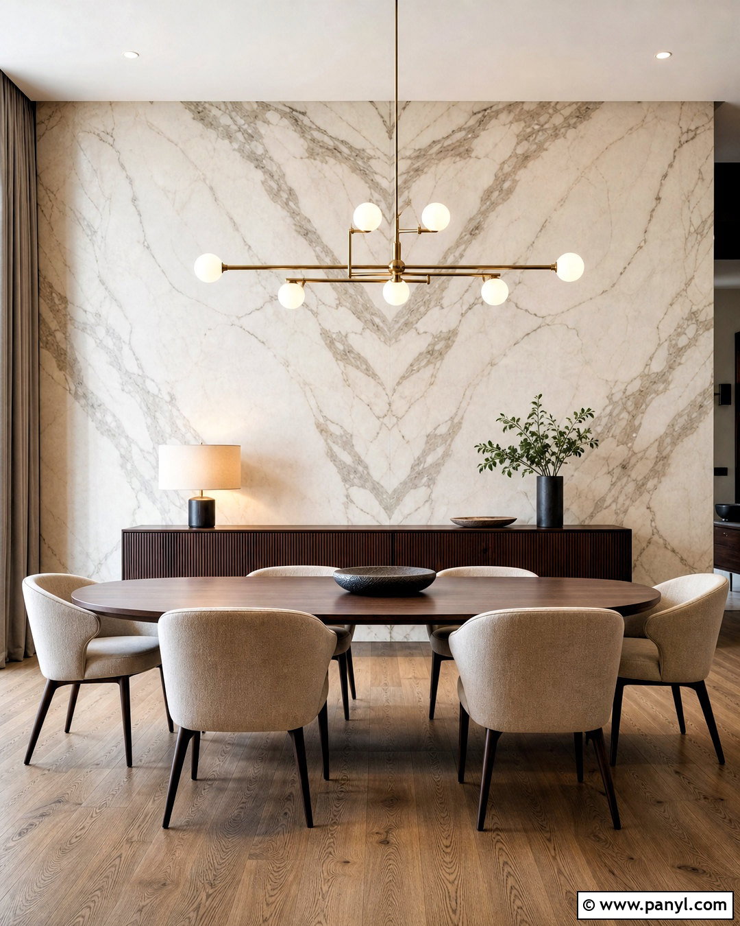 Bookmatched Marble Wall Cladding - 20 wall cladding texture ideas