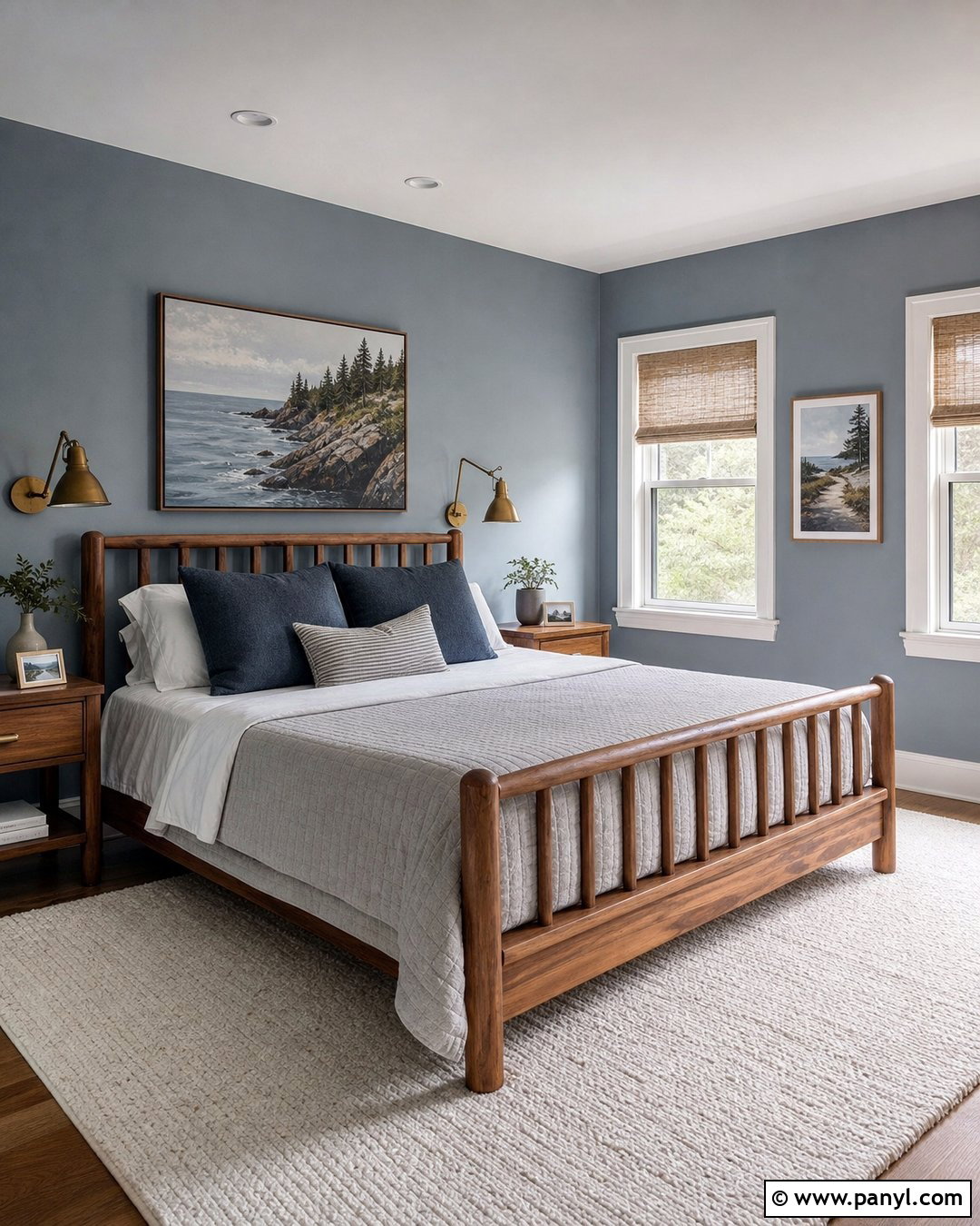Boothbay Gray Bedroom - 20 Popular Gray Wall Colors