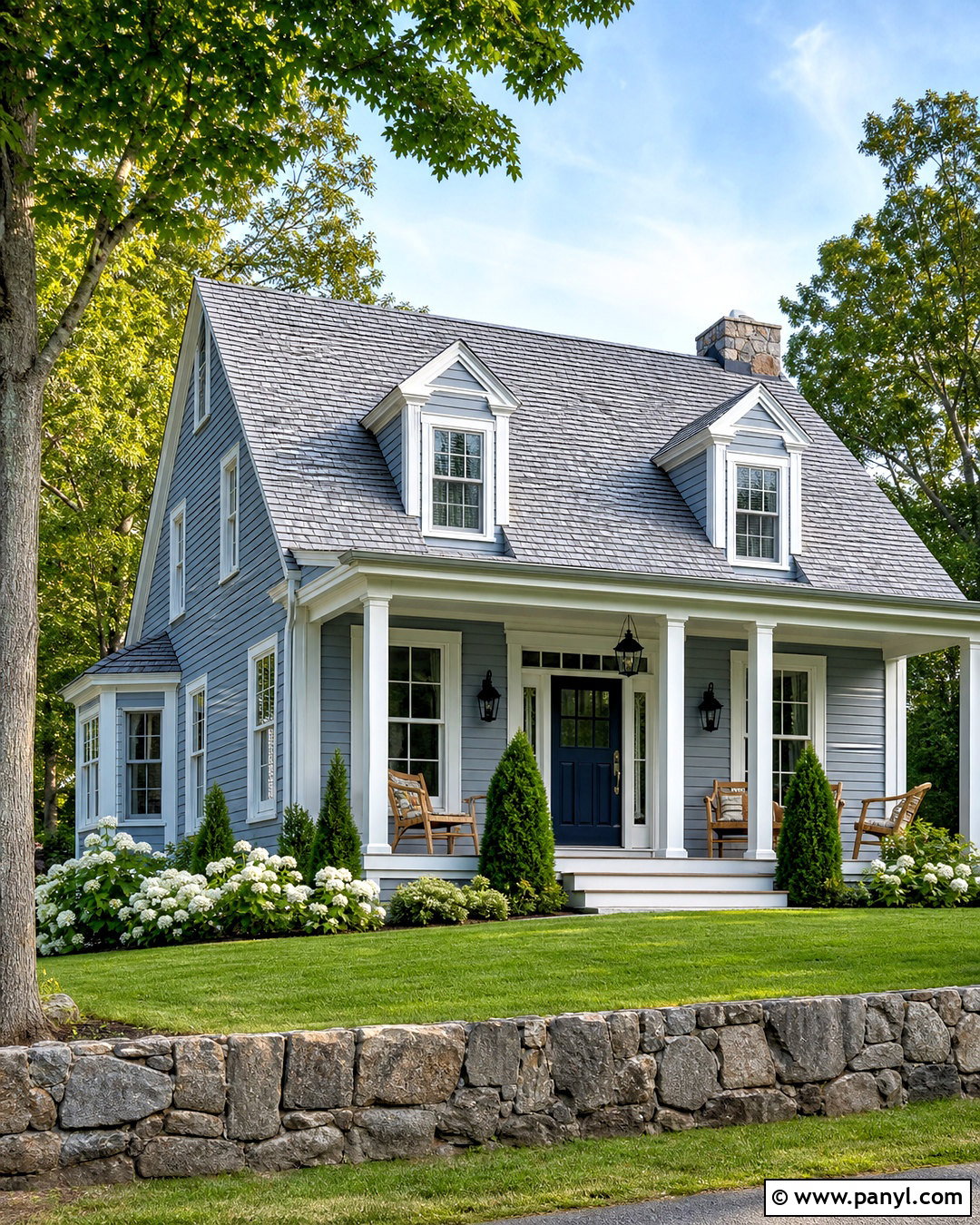 Boothbay Gray House Exterior - 20 benjamin moore paint colors