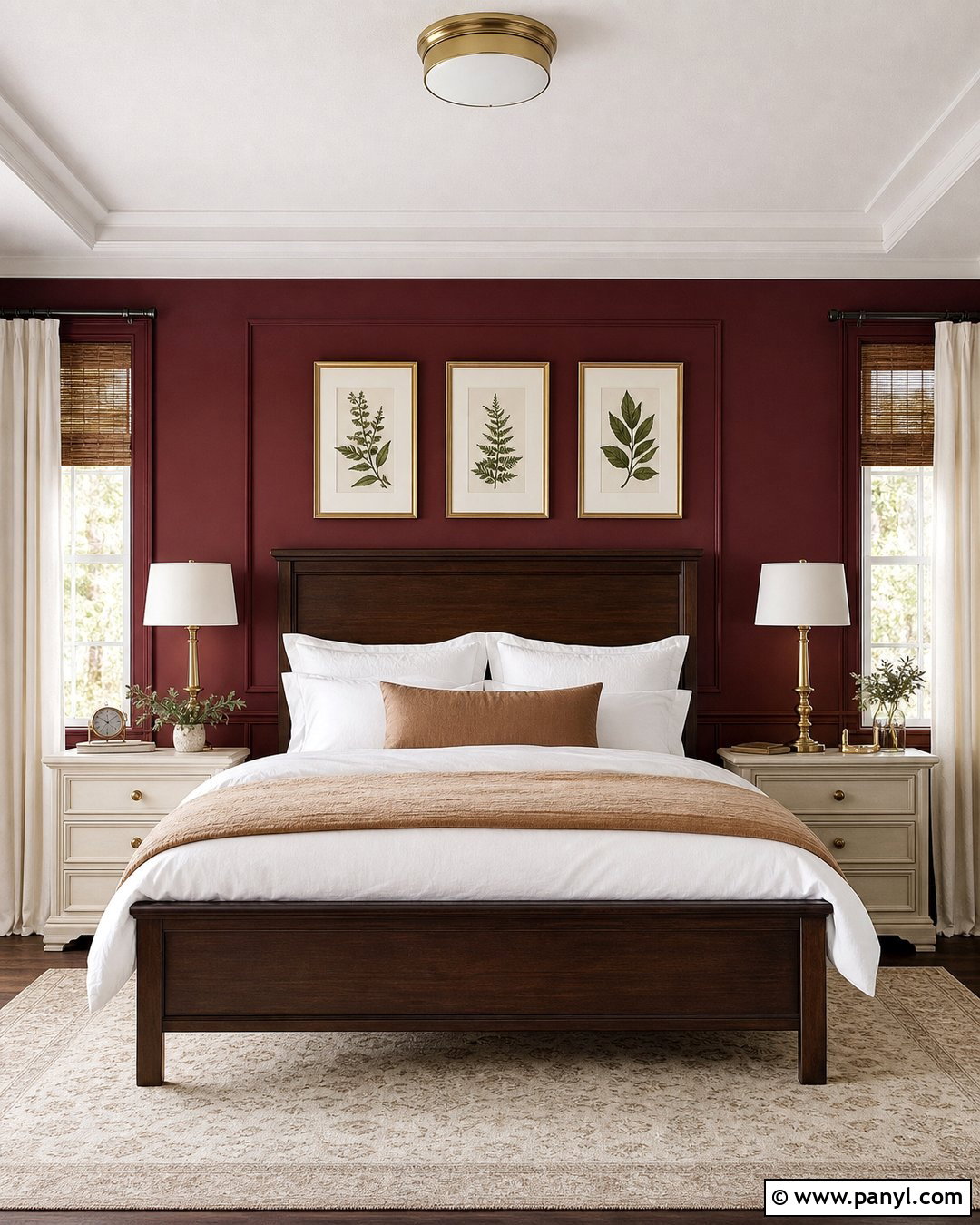 Bordeaux Red Burgundy Accent Wall - 20 Burgundy Paint Colors Accent Walls