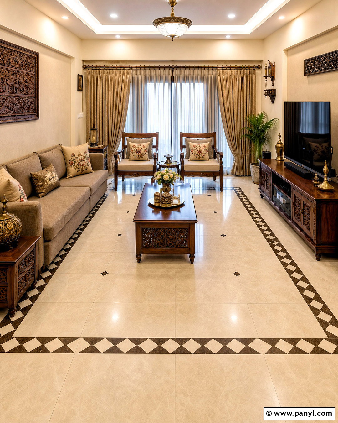 Border Design Living Room Floor Tiles - 20 tiles for living room floor indian ideas