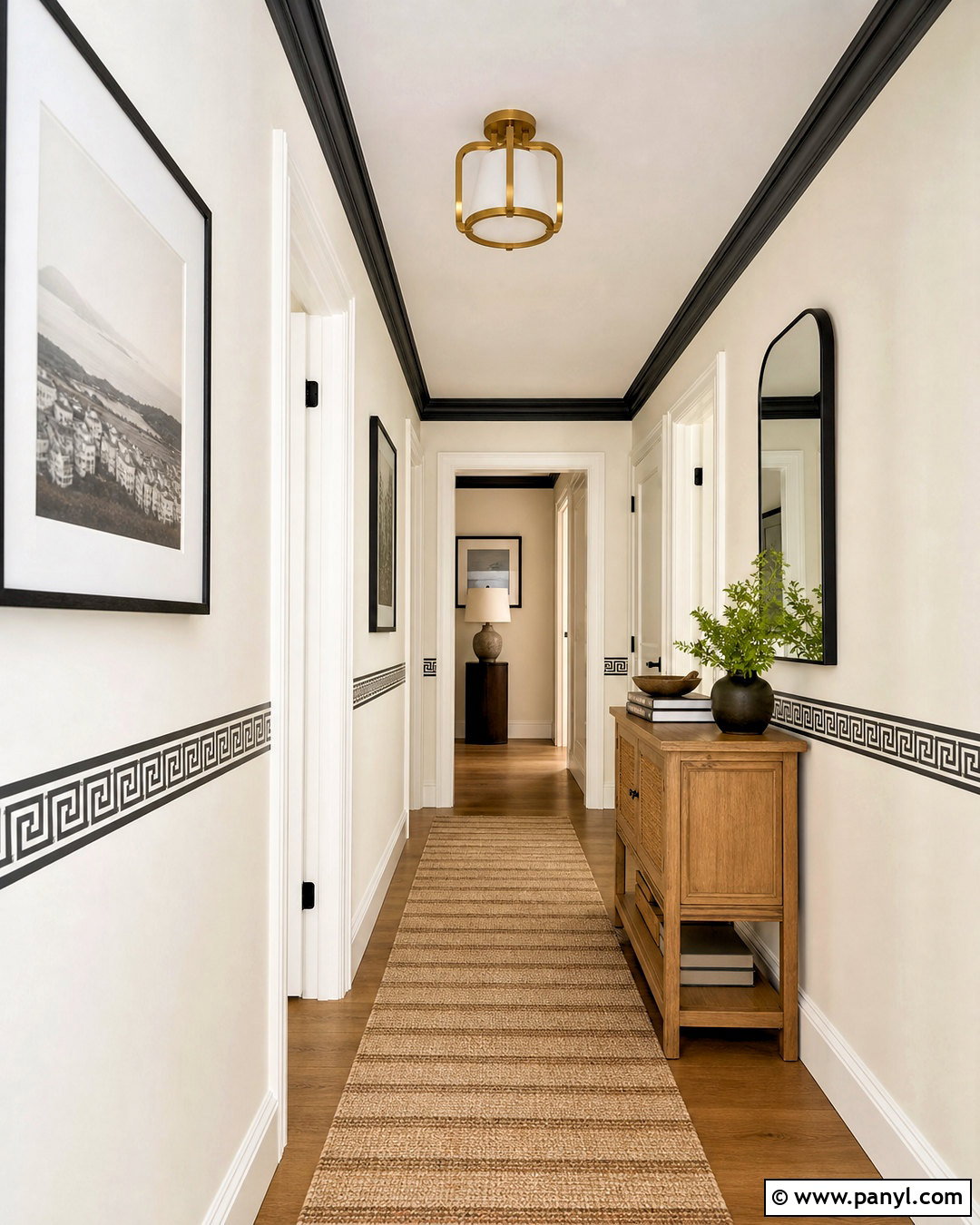 Border Wall Stencil For Hallway - 20 wall stencil ideas
