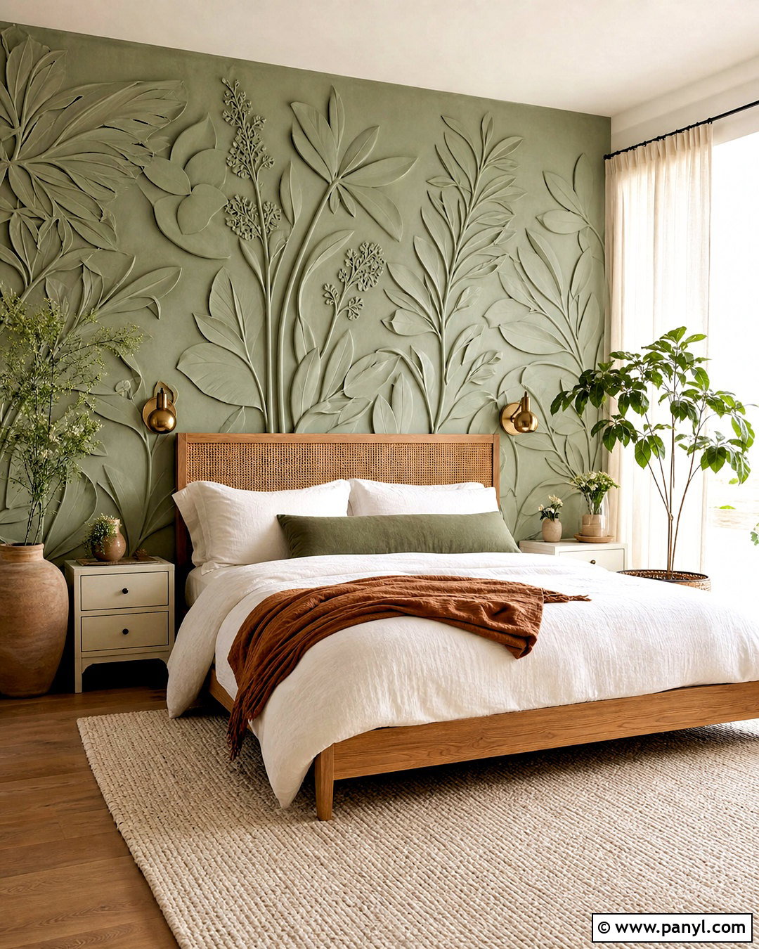 Botanical 3D Wall Texture - 20 3d wall texture ideas