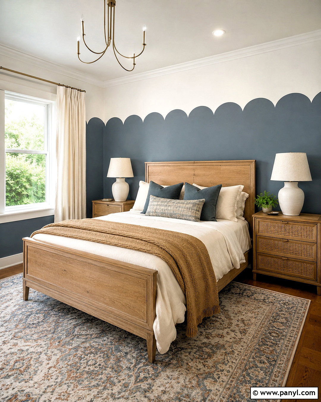 Botanical Hand Painted Accent Wall - 20 hand painted accent wall ideas