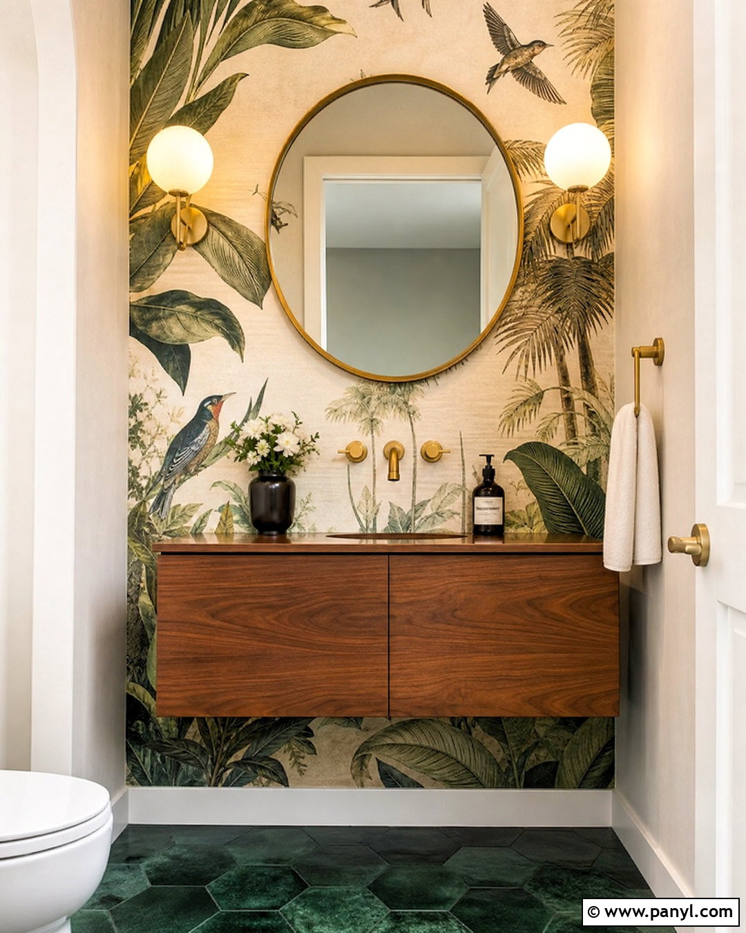 Botanical Mural Statement Wall - 20 statement walls