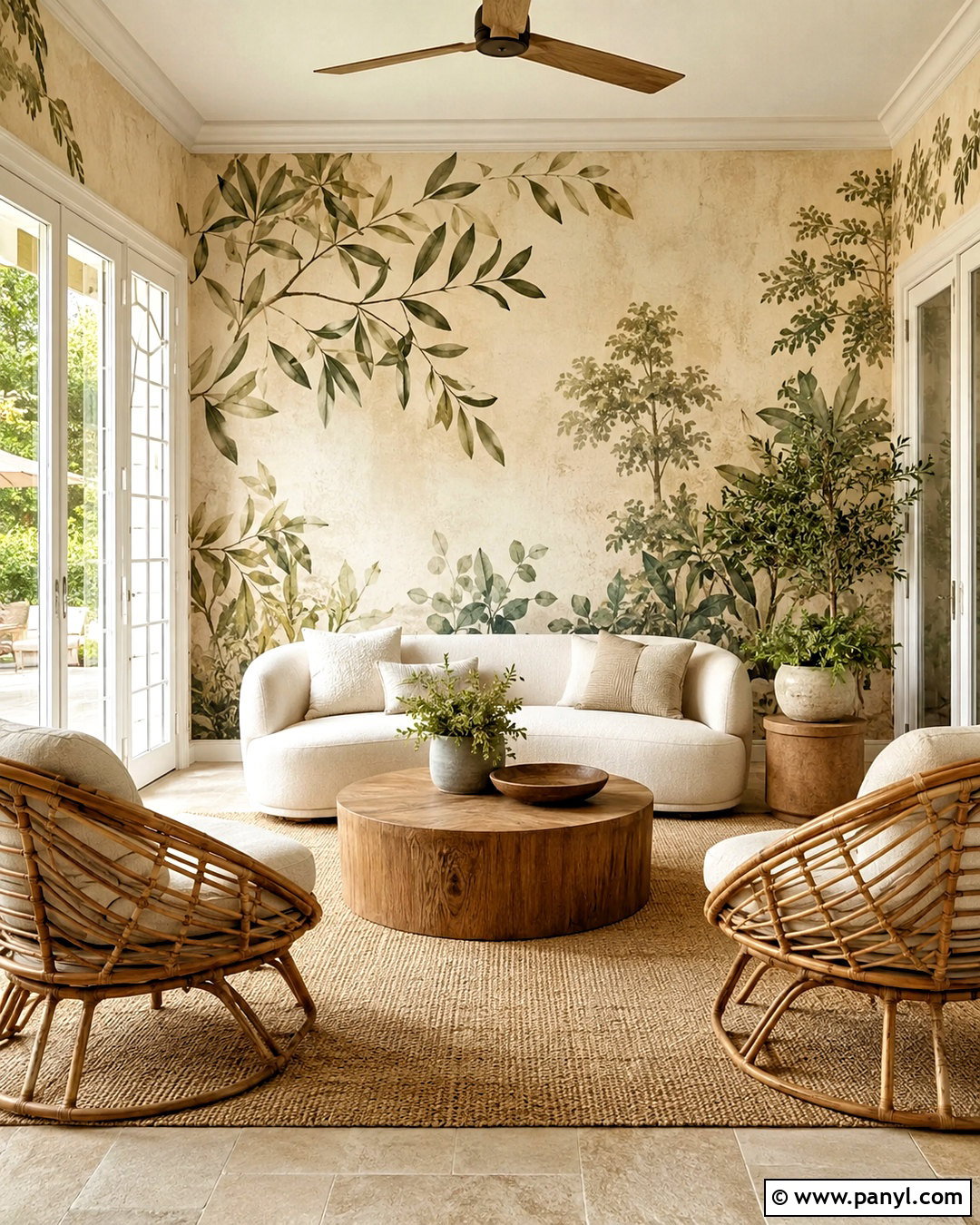 Botanical Mural Wall - 20 interior wall painting designs