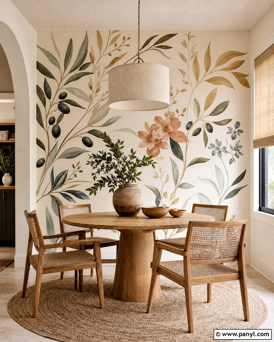 Botanical Mural Wall Painting - 20 interior wall painting ideas
