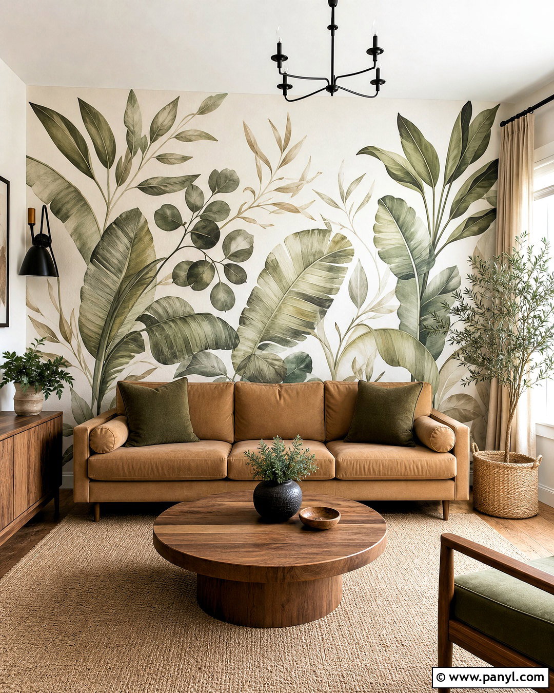 Botanical Mural Wall Painting - 20 room wall painting ideas aesthetic ideas