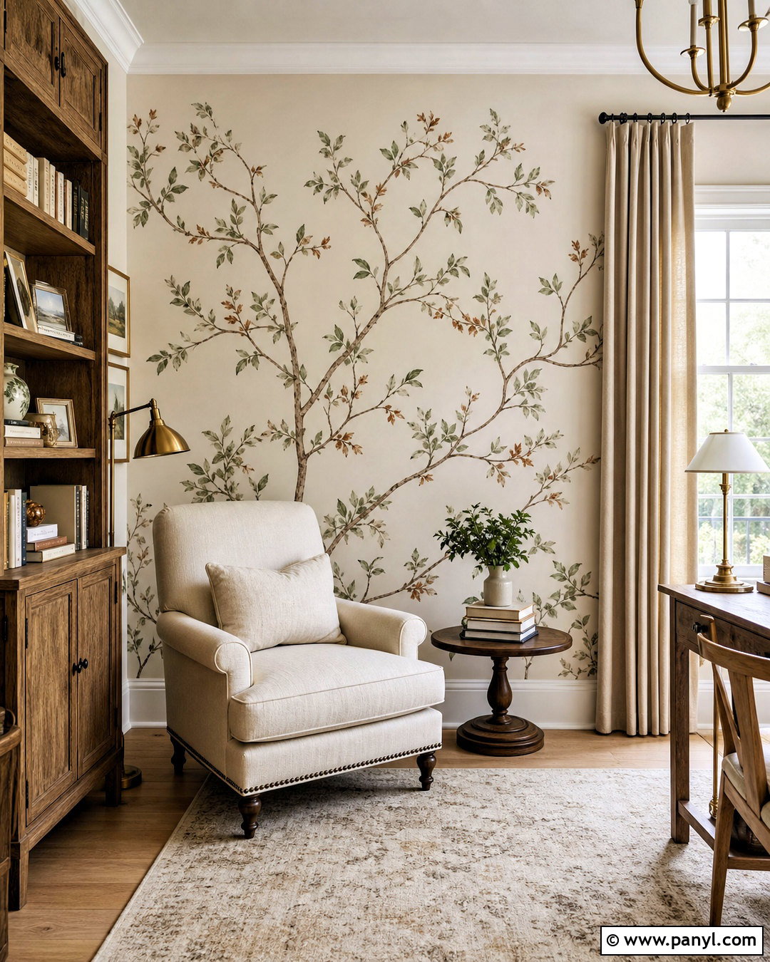Botanical Painted Wall - 20 painted wall design ideas