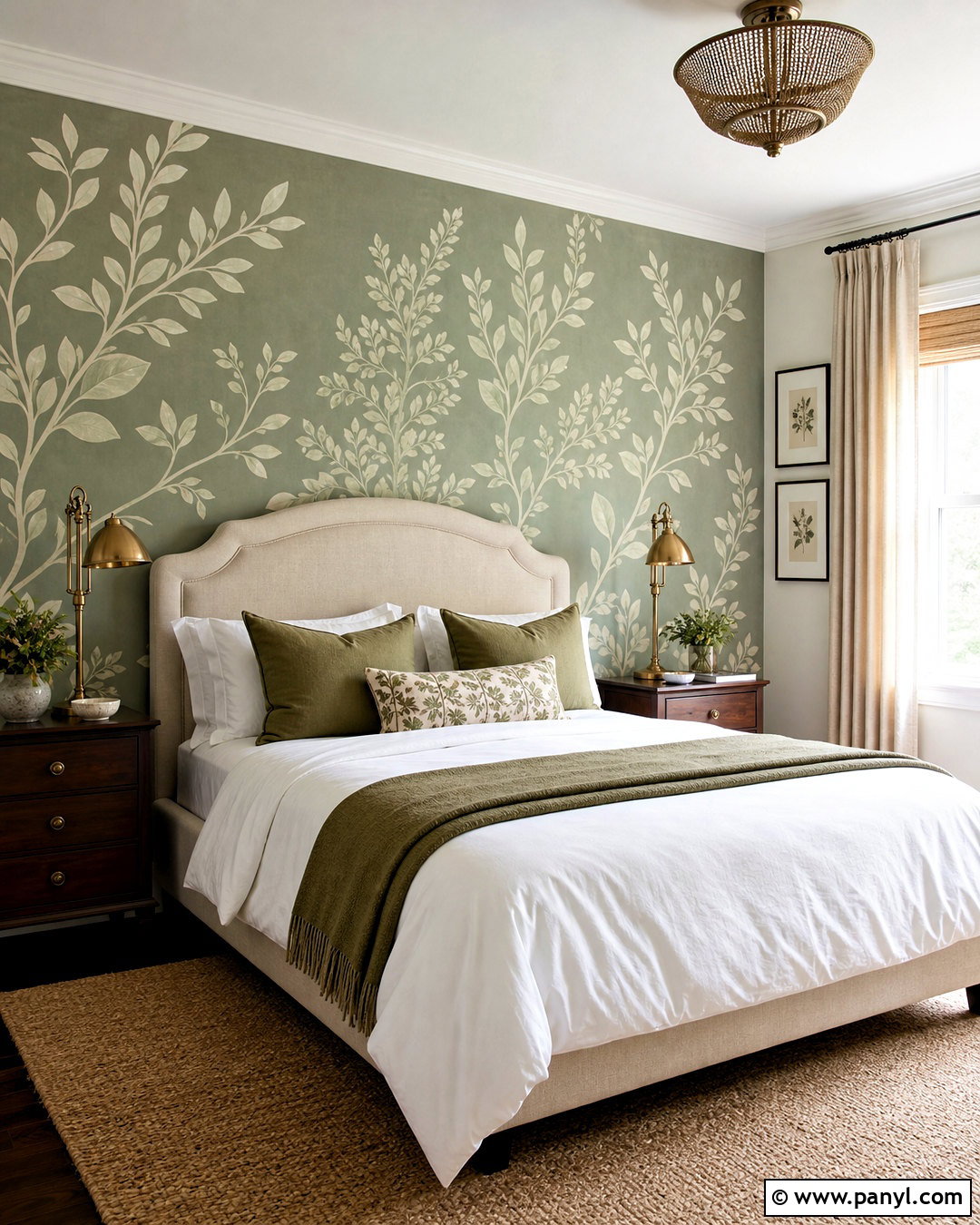 Botanical Stencil Wall Paint Pattern - 20 wall paint patterns