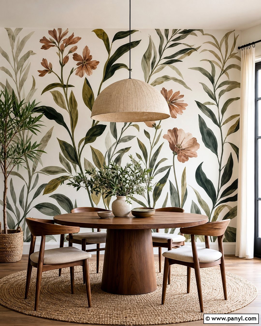 Botanical Wall Mural - 30 Paint On Wall Ideas