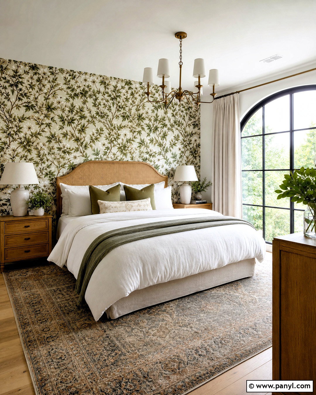 Botanical Wallpaper Bedroom Wall - 20 bedroom wall accent ideas