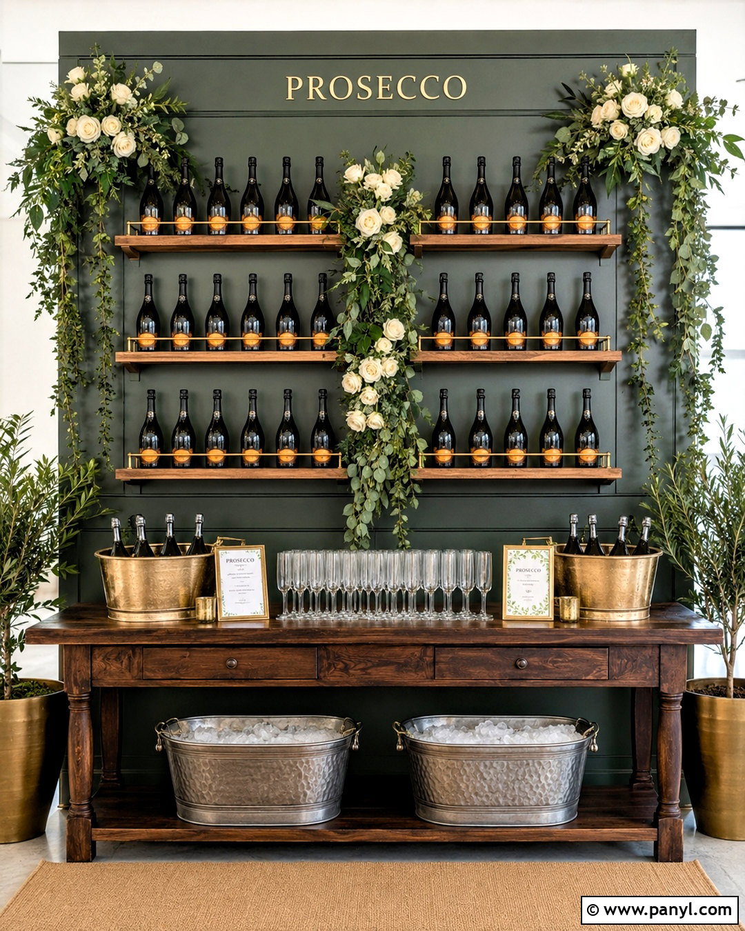 Bottle Display Prosecco Wall - 20 prosecco wall ideas