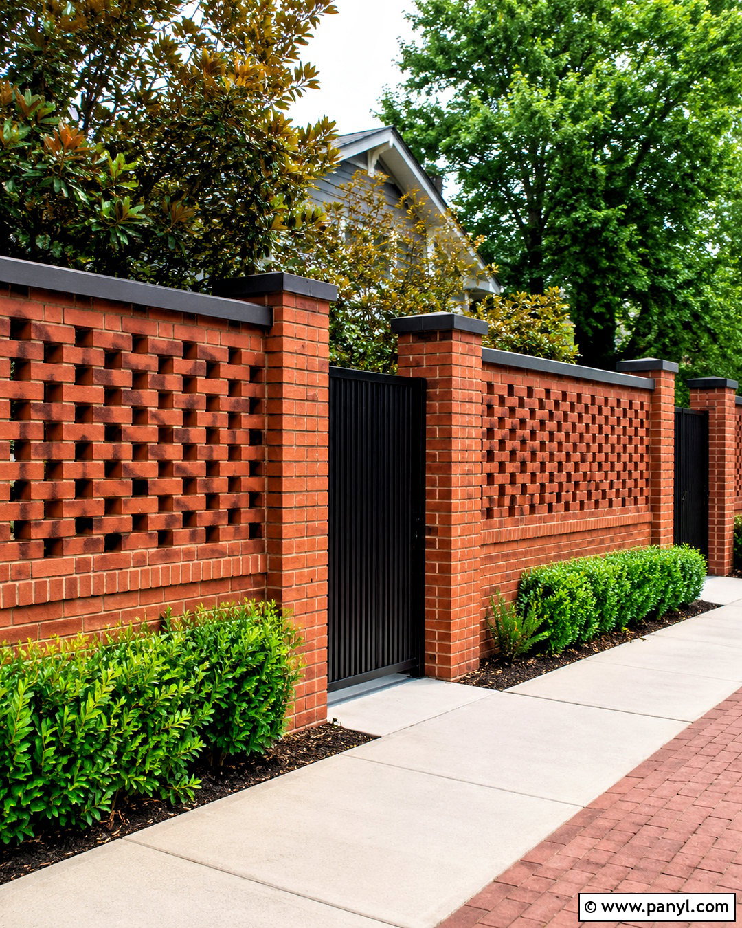 Boundary Wall With Perforated Brick - 20 boundary wall design exterior ideas