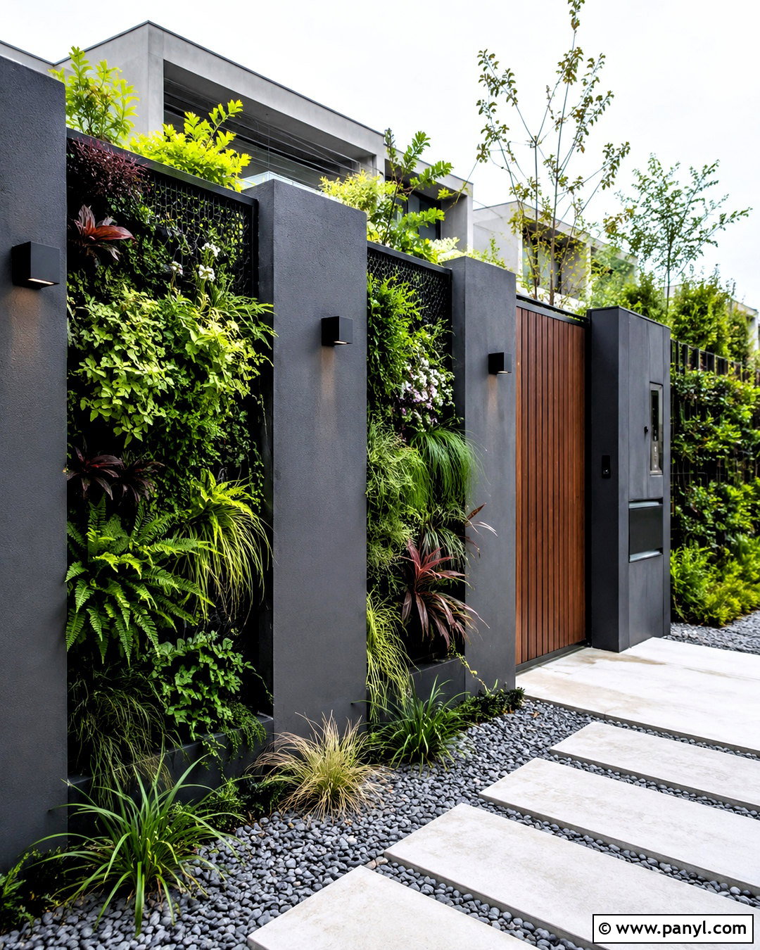 Boundary Wall With Vertical Garden - 20 boundary wall design exterior ideas