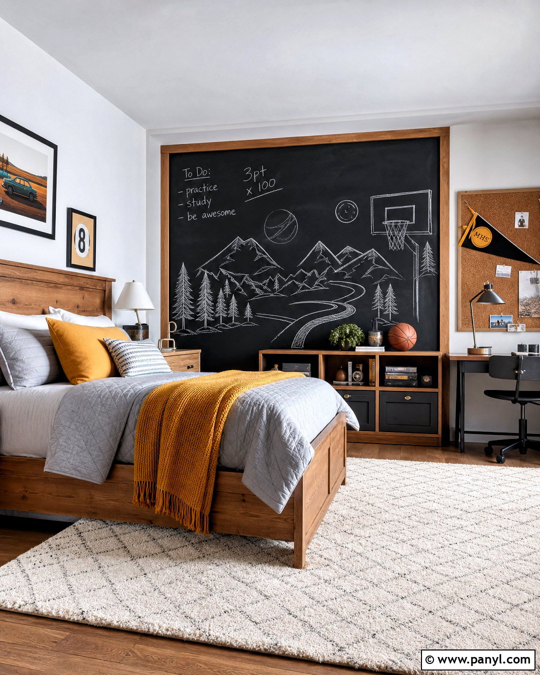 Boys Bedroom Chalkboard Accent Wall - 20 kids accent wall boys