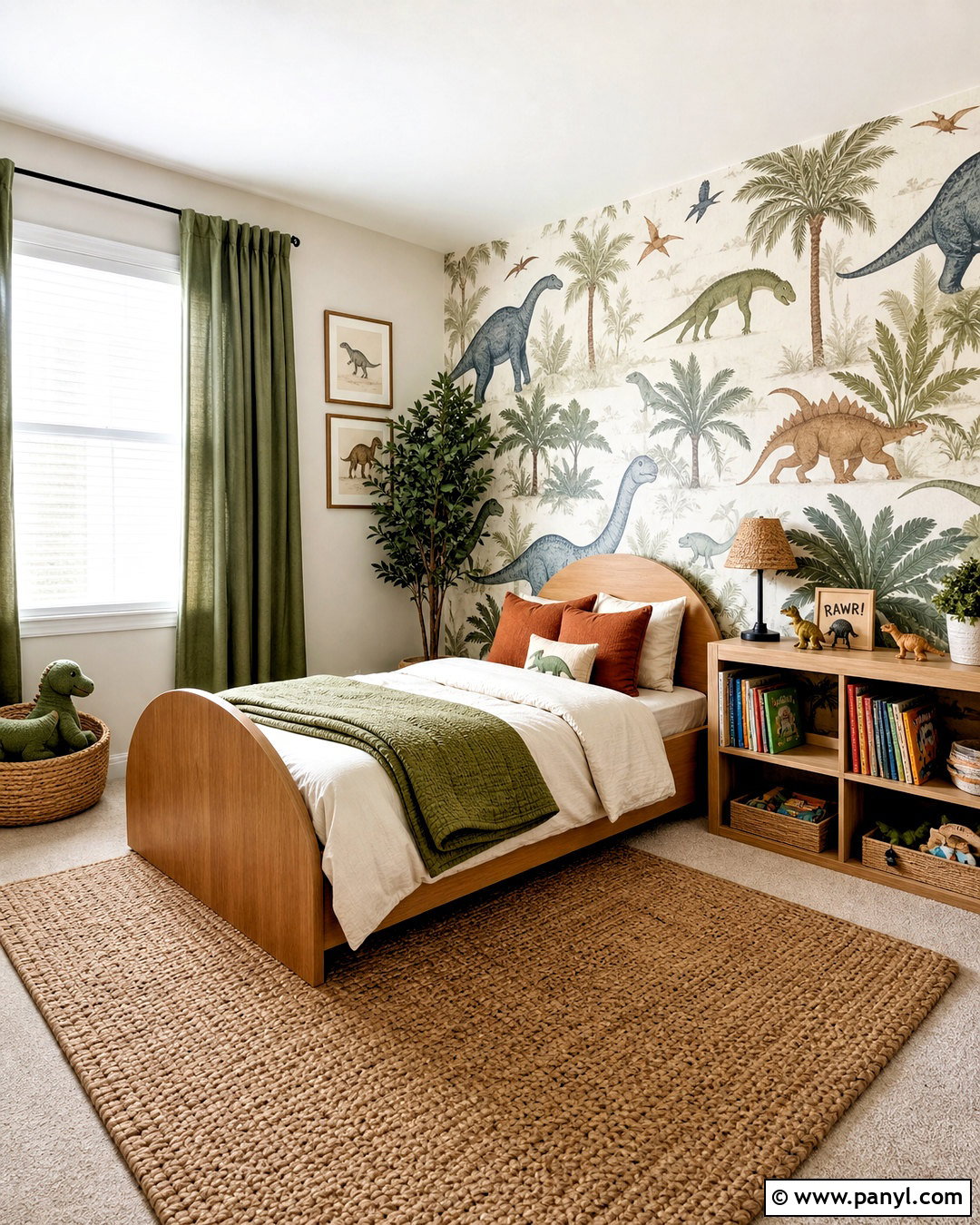 Boys Bedroom Dinosaur Accent Wall - 20 kids accent wall boys