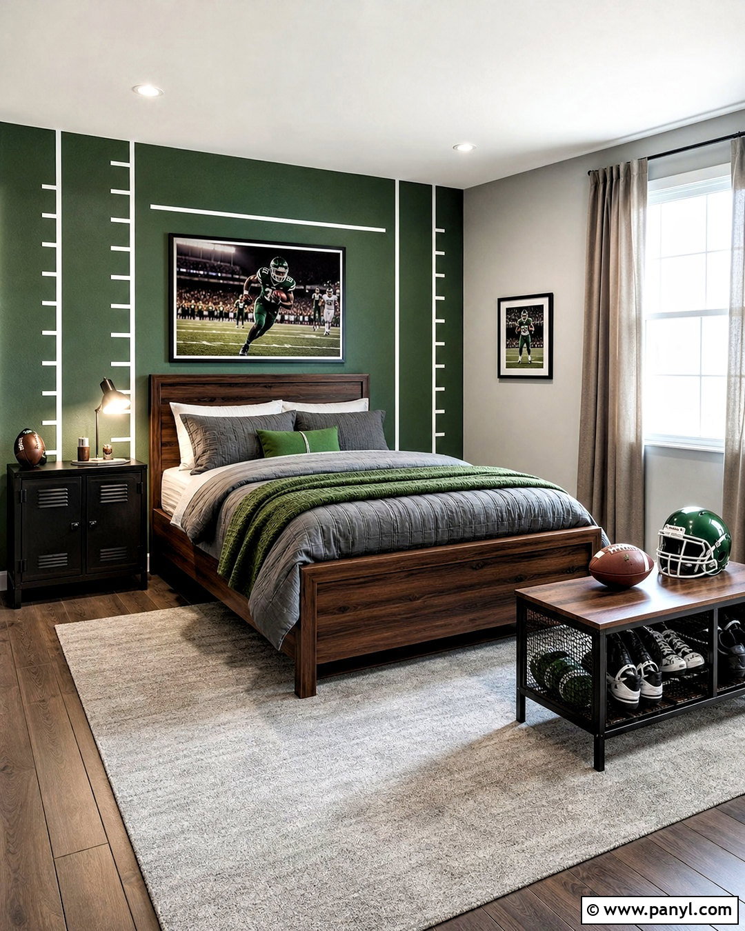 Boys Bedroom Sports Accent Wall - 20 kids accent wall boys