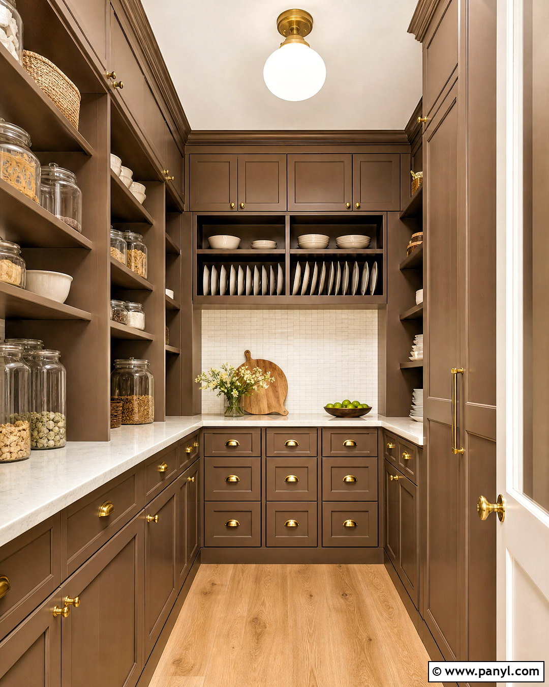Branchport Brown Paint for a Kitchen Pantry - 20 warm brown paint colors